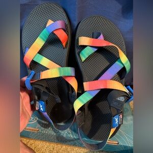 Chaco Z/Cloud 2 Multicolor / Rainbow / Pride Sandals - Men's Size 11 NWT